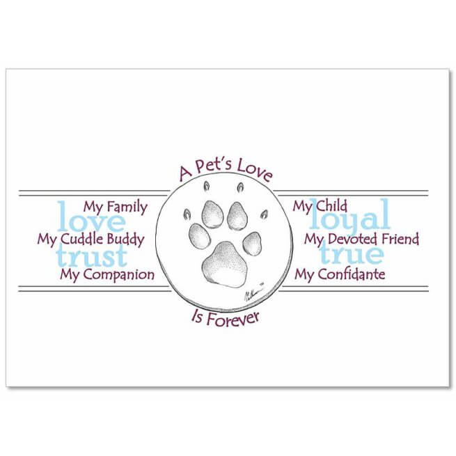 CCAPL Pet Sympathy Card