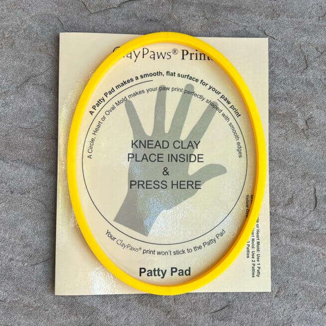 Yellow Oval Mold and Patty Pad