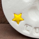 Yellow Star Charm in Print Close Up WEB