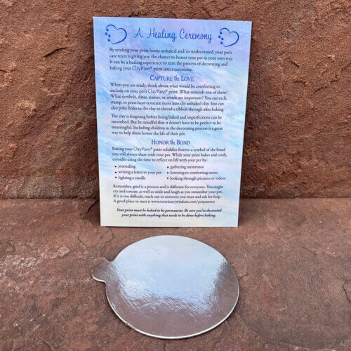 Healing Ceremony Card with Baking Disk